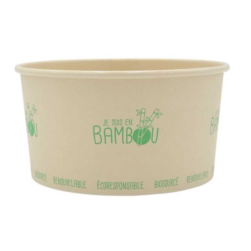 Bol à Salade en Bambou - 1000 ml - Lot de 50 Bol à Salade en Bambou - 1000 ml - Lot de 50
