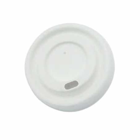 Tampa de Bagasse para Copo de Bambu 18 cl - Conjunto de 50