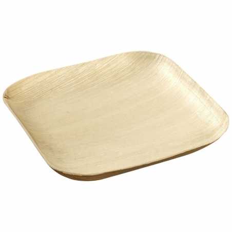 Prato Quadrado de Palmeira - 150 x 150 mm - Conjunto de 25