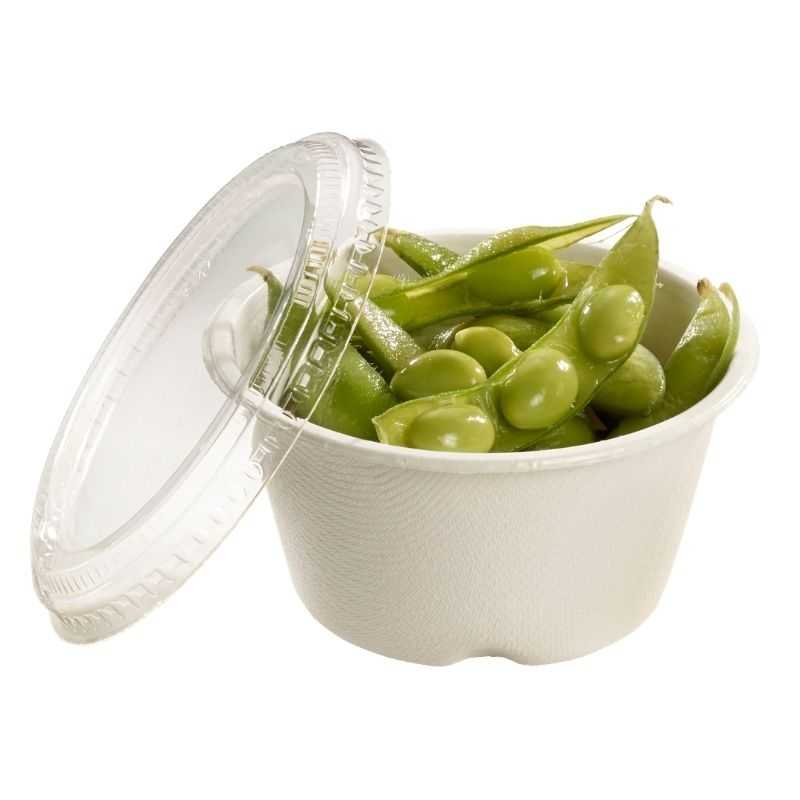 Pote de vidro em polpa de cana - 180 ml - Pacote com 25 Pote de vidro em polpa de cana - 180 ml - Pacote com 25