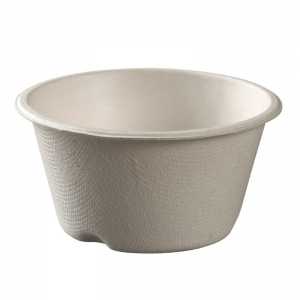 Pote de vidro em polpa de cana - 180 ml - Pacote com 25