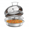Chafing Dish Flexível Redondo com Tampa Removível - 6,2 L - Bartscher