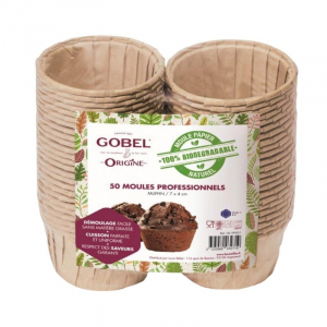 Forminhas de Muffins Descartáveis de Papel - 7,2 x 4 - Pacote com 50