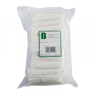 Palitos de dente de bambu de 2 pontas - Embalagem individual - Pacote com 1000