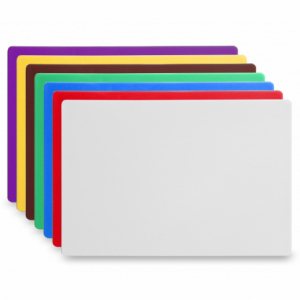 Tábua de corte HACCP - 450 x 300 mm - Branca - 13 mm de espessura