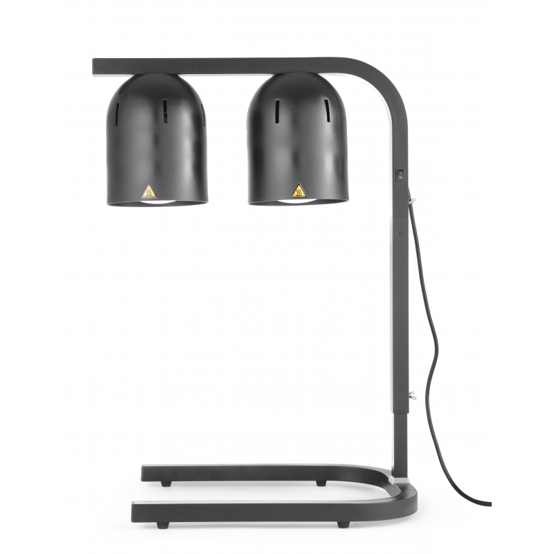 Porta-velas Aquecedor Preto com 2 Lâmpadas Infravermelhas Porta-velas Aquecedor Preto com 2 Lâmpadas Infravermelhas