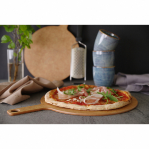 Tábua de pizza com alça - 254 mm de diâmetro