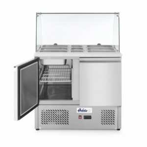 Balcão de 2 Portas com Vitrine Refrigerada em Vidro - 300 L