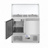 Balcão de 2 Portas com Vitrine Refrigerada em Vidro - 300 L