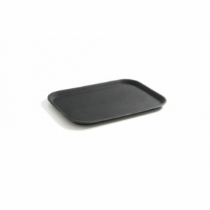 Tabuleiro Retangular em Polipropileno - Preto - 255 x 355 mm