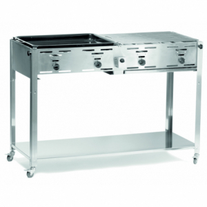 Churrasqueira a Gás de Alta Capacidade Grill-Master Quattro - Marca HENDI