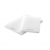 Tábua de corte branca com alça - 250 x 150 mm