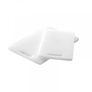 Tábua de cortar branca com alça - 300 x 200 mm