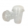 Copo de agitação de cristal em PET - 300 ml - Pacote de 50 - FourniResto