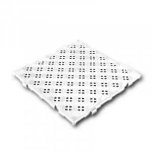 Grade de encaixe 50 x 50 cm espessura 2,2 cm - Antiderrapante com encaixe - Branco