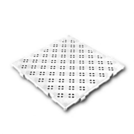 Grade de encaixe 50 x 50 cm espessura 2,2 cm - Antiderrapante com encaixe - Branco
