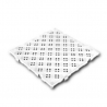 Grade de encaixe 50 x 50 cm espessura 2,2 cm - Antiderrapante com encaixe - Branco