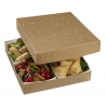 Caixa de refeição Modulo 260 para bandeja de papelão - 260 x 260 mm - Conjunto de 160