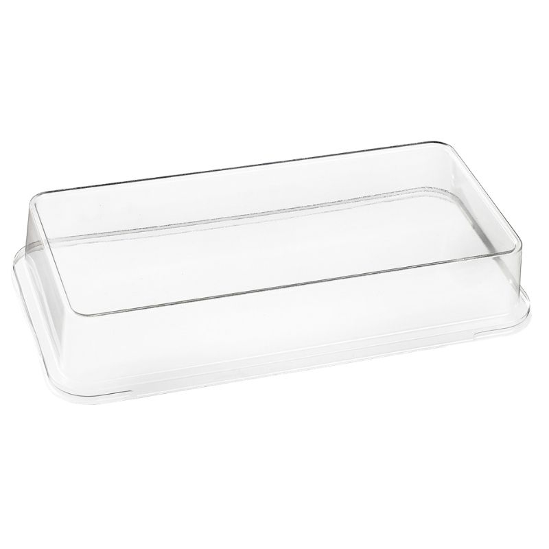 Tampa de RPET para Prato Kanopée 200 x 100 mm - Conjunto de 100 Tampa de RPET para Prato Kanopée 200 x 100 mm - Conjunto de 100