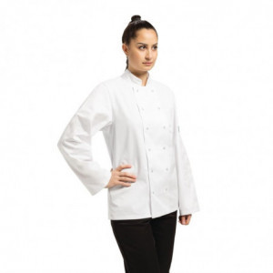 Casaco de Cozinha Unissexo Branco de Mangas Compridas Vegas - Tamanho M - Whites Chefs Clothing - Fourniresto