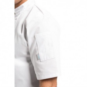 Casaco de Cozinha Unissexo Branco de Mangas Curtas Vegas - Tamanho XL - Whites Chefs Clothing - Fourniresto