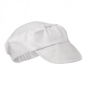 Boné de padeiro branco em algodão - Tamanho único - Whites Chefs Clothing - Fourniresto