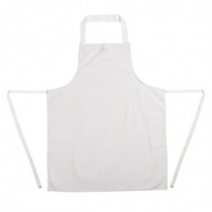 Avental Bavete Branco 711 X 656 Mm - Vestuário de Chef Branco - Fourniresto