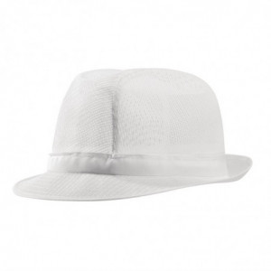 Chapéu Trilby Branco com Rede - Tamanho L 590 mm - FourniResto - Fourniresto