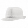 Chapéu Trilby Branco com Rede - Tamanho L 590 mm - FourniResto - Fourniresto