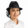 Chapéu Trilby Azul Marinho com Rede - Tamanho M 570 mm - FourniResto - Fourniresto