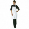 Avental Bavete Branco com Bolsos e Alça Ajustável - Chef Works - Fourniresto