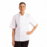 Casaco de Cozinha Branco de Mangas Curtas Boston - Tamanho S - Whites Chefs Clothing - Fourniresto