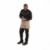 Avental de Servidor Curto Marrom Claro em Poliéster/Algodão 373 x 750 mm - Whites Chefs Clothing - Fourniresto
