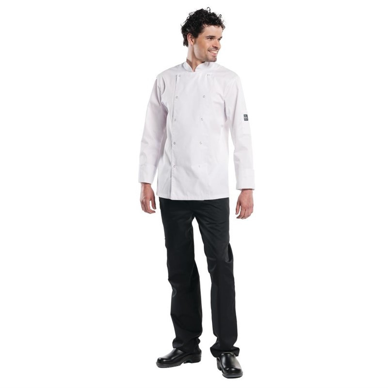 Baggy Kitchen Pants Wide Warm Front Black - Size L - FourniResto - Fourniresto Baggy Kitchen Pants Wide Warm Front Black - Size L - FourniResto - Fourniresto