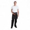 Avental de Servidor Curto Preto Memphis em Algodão 725 x 480 mm - Chef Works - Fourniresto