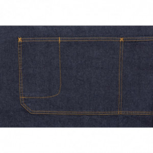 Avental Bavete Indigo Memphis em Algodão 760 x 865 mm - Chef Works - Fourniresto