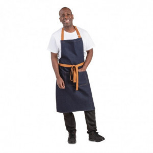 Avental de Servidor em Denim Azul com Cinto de Algodão 1000 x 700 mm - Whites Chefs Clothing - Fourniresto