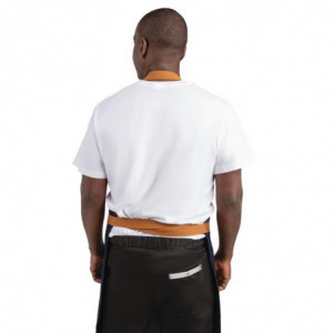 Avental de Servidor em Denim Azul com Cinto de Algodão 1000 x 700 mm - Whites Chefs Clothing - Fourniresto