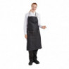 Avental Bavete Denim Preto Southside em Poliéster/Algodão 700 x 1000 mm - Whites Chefs Clothing - Fourniresto