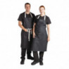 Avental Bavete Denim Preto Southside em Poliéster/Algodão 700 x 1000 mm - Whites Chefs Clothing - Fourniresto