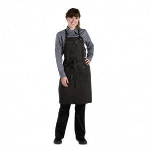 Avental Bavete Taupe Urban Dorset em Algodão 762 x 863 mm - Chef Works - Fourniresto