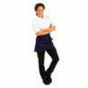 Avental de Servidor Curto Azul Marinho em Poliéster/Algodão 373 x 750 mm - Whites Chefs Clothing - Fourniresto