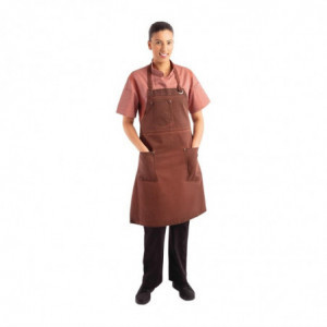 Avental Bavete Ferrugem Urban Dorset em Algodão 765 x 865 mm - Chef Works - Fourniresto