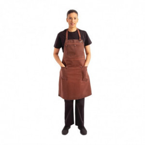 Avental Bavete Ferrugem Urban Dorset em Algodão 765 x 865 mm - Chef Works - Fourniresto