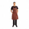 Avental Bavete Ferrugem Urban Dorset em Algodão 765 x 865 mm - Chef Works - Fourniresto