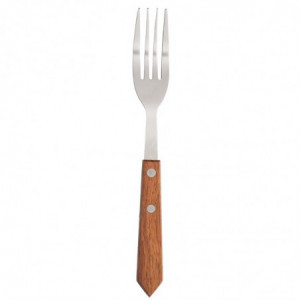 Garfo de carne com cabo de madeira 200 mm - Conjunto de 12 - Olympia - Fourniresto
