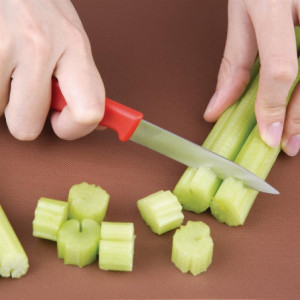 Faca de Cozinha Vermelha Lâmina 7,5 cm - Hygiplas - Fourniresto