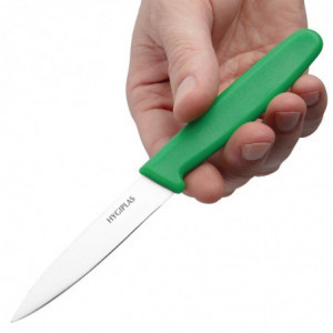 Faca de Cozinha Verde Lâmina 7,5 cm - Hygiplas - Fourniresto