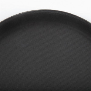 Tabuleiro Redondo Preto Antiderrapante Ø 280 mm - Olympia KRISTALLON - Fourniresto