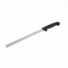 Faca de corte serrilhada preta lâmina 30,5 cm - Hygiplas - Fourniresto